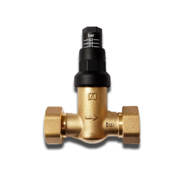 Differenstryks ventil (by-pass ventil) 3/4" lige - Billede 2