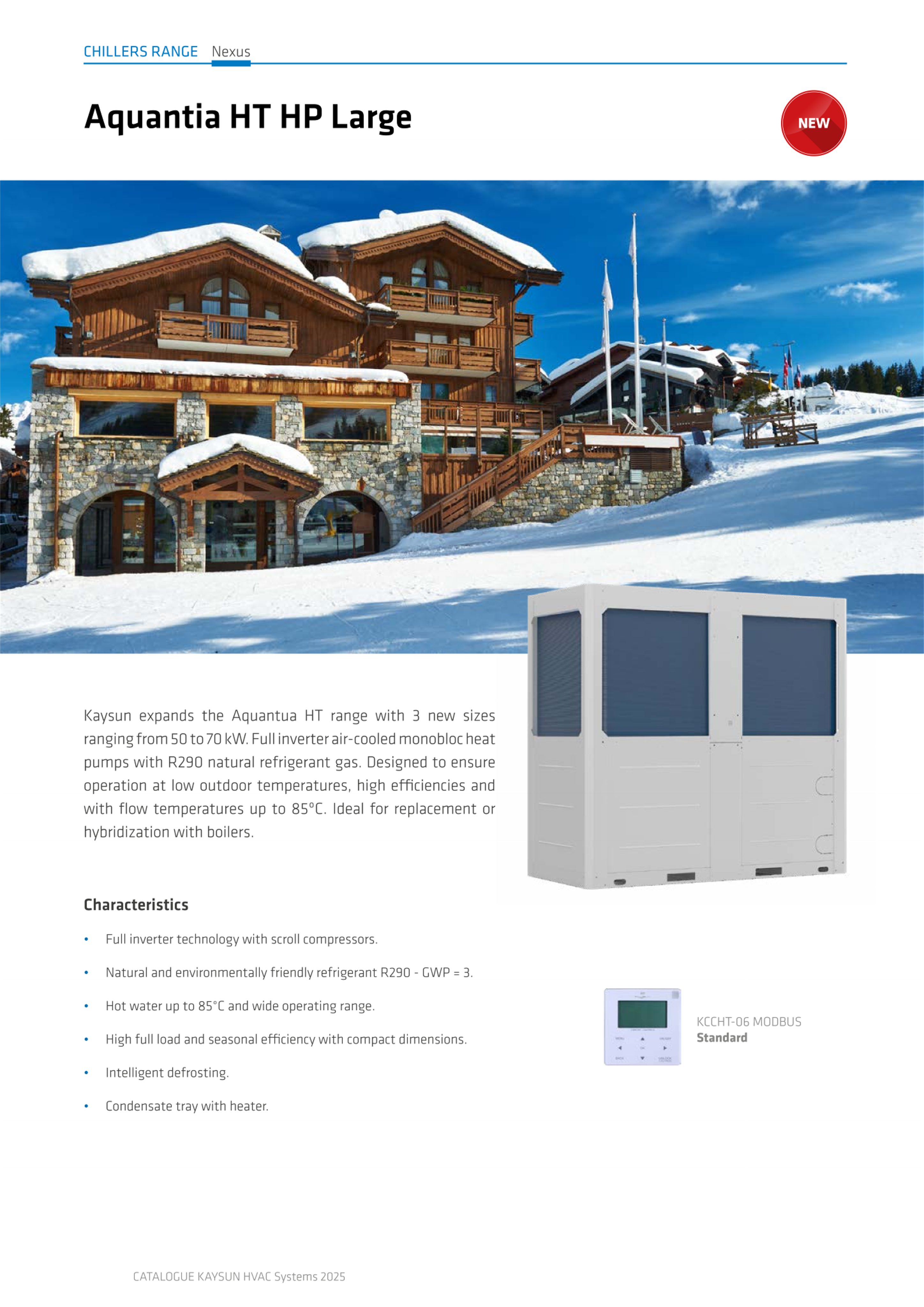 KAYSUN  Aquantia HT  R290 50KW MONOBLOK u hydrokit - Billede 3