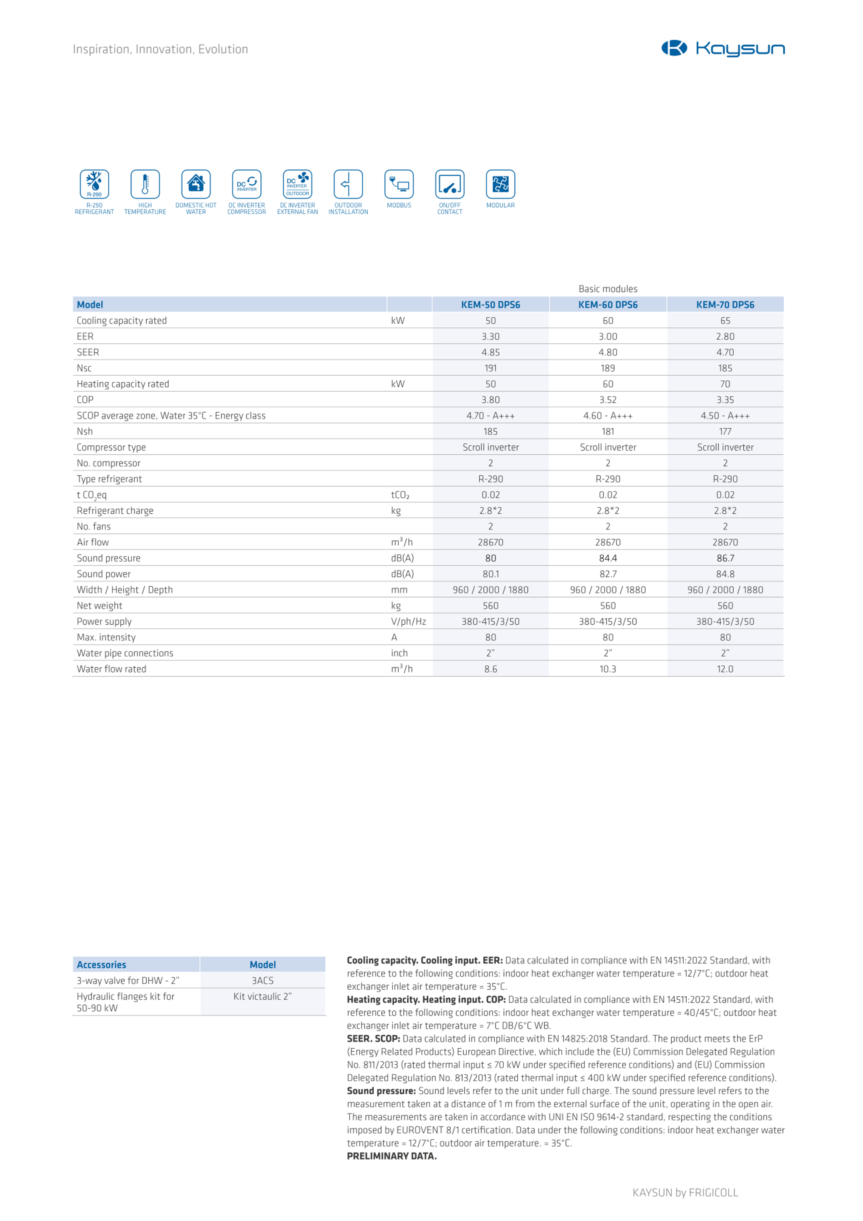 KAYSUN  Aquantia HT  R290 50KW MONOBLOK u hydrokit - Billede 4