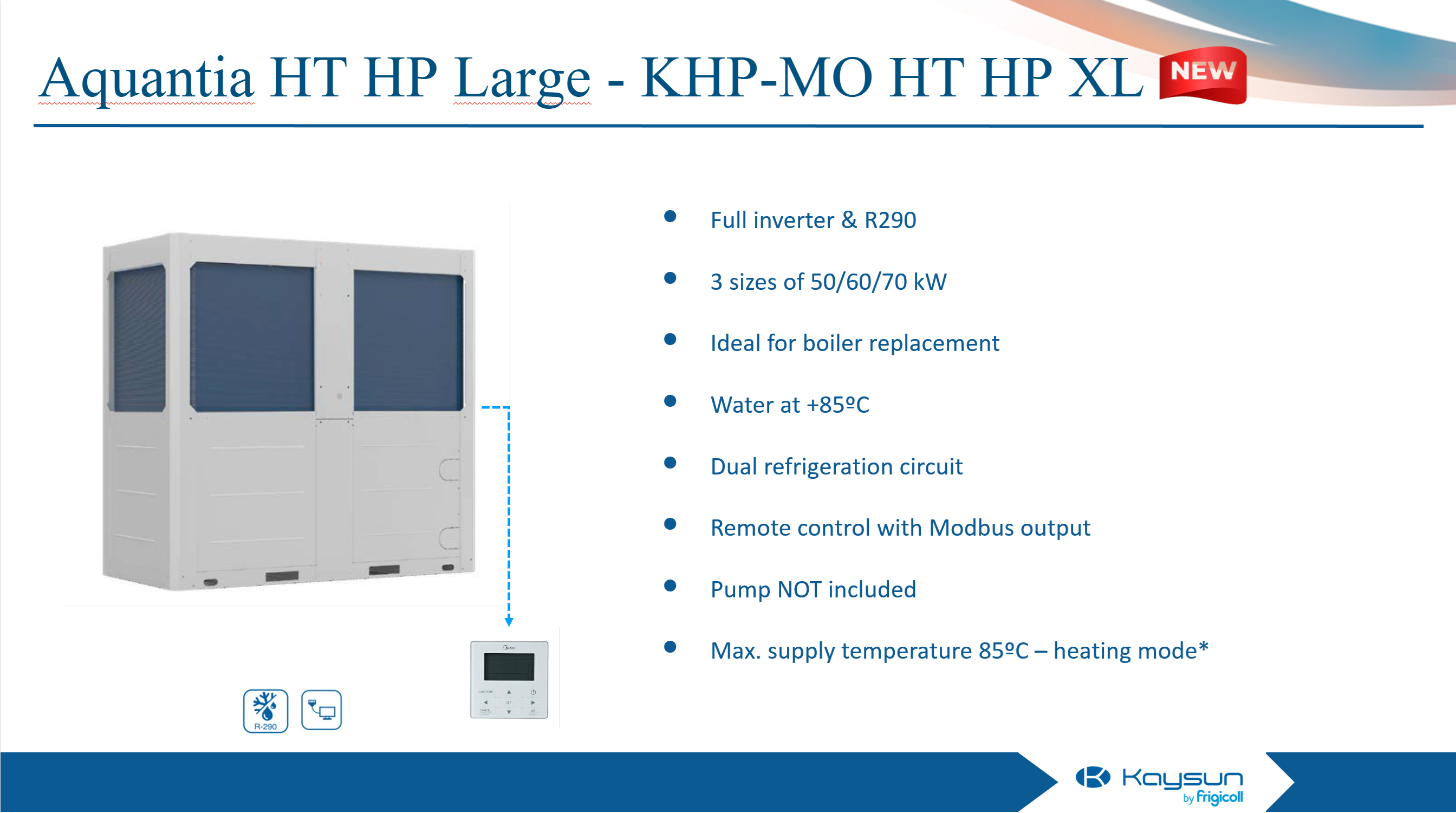 KAYSUN  Aquantia HT  R290 50KW MONOBLOK u hydrokit - Billede 9