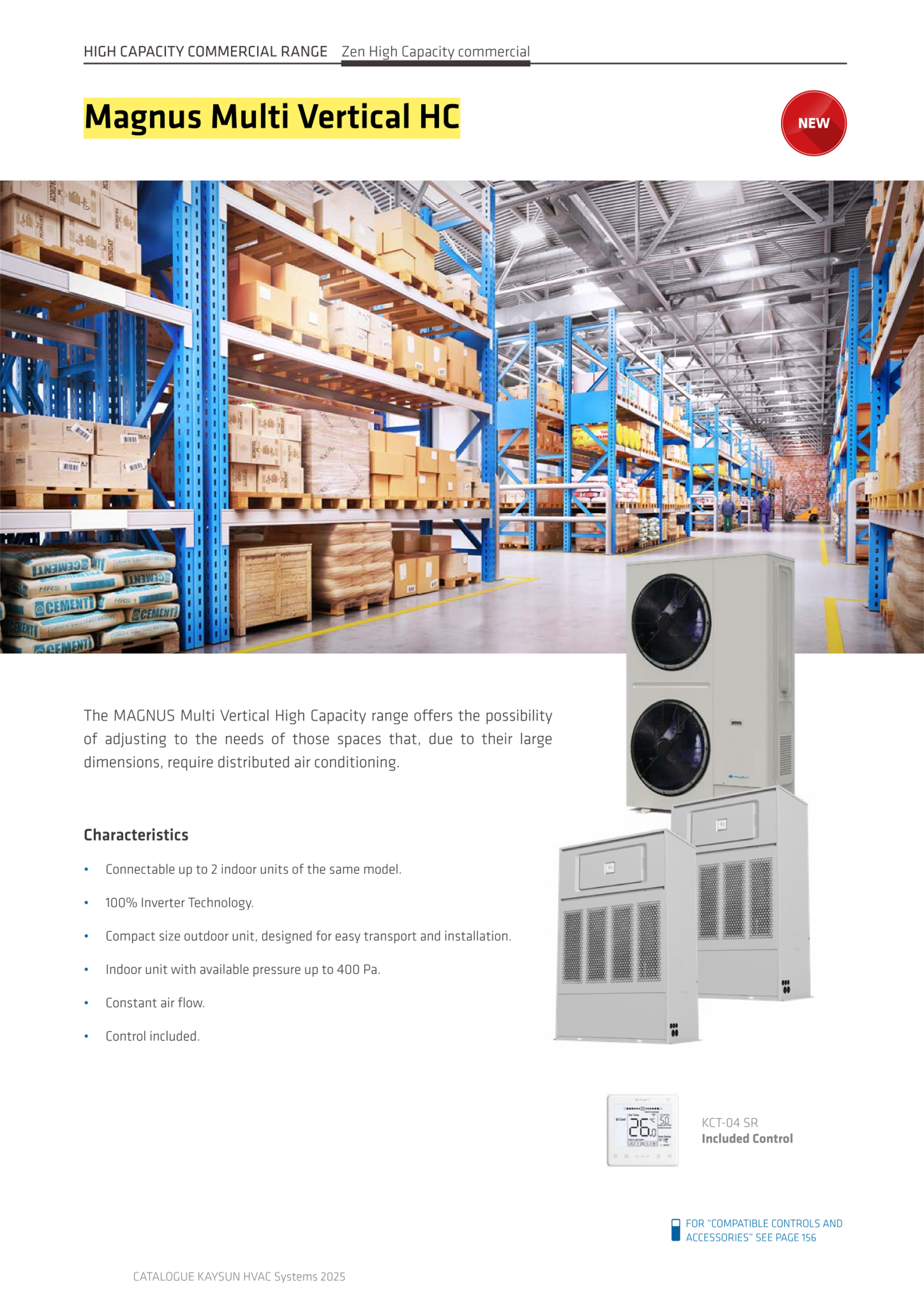 KAYSUN    KVHM2-560 DN11  56kw luft/luft SCOP 4,42 2 STK. INDEDELE - Billede 7