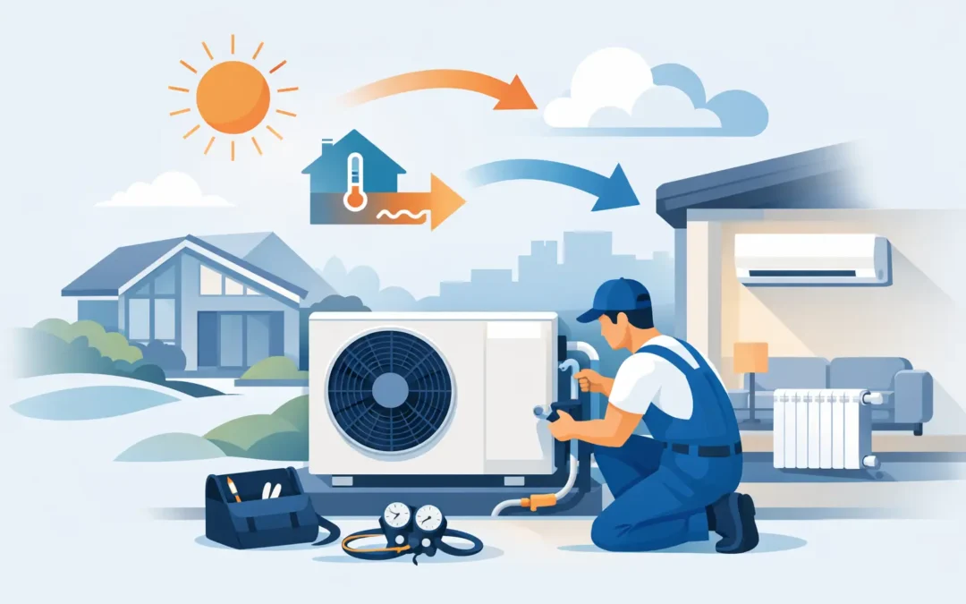 Guide til installation af varmepumpe
