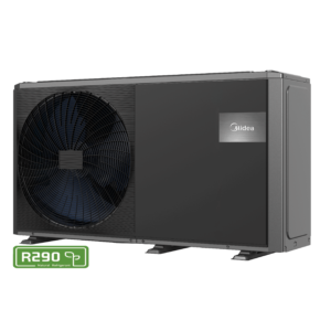 MIDEA 8 kW  monoblok  med 3kw EL-Back up og Wifi SCOP 5,19  Med Dansk menu